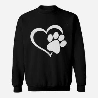 Best Mom Ever Pet Lovers Paw Print Gift For Mom Sweatshirt - Seseable