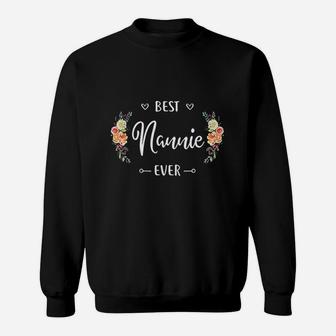 Best Nannie Ever Sweatshirt | Crazezy UK