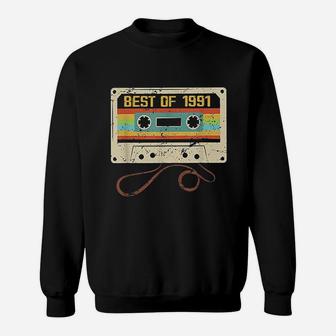Best Of 1991 Retro Cassette Tape Vintage Sweatshirt | Crazezy CA
