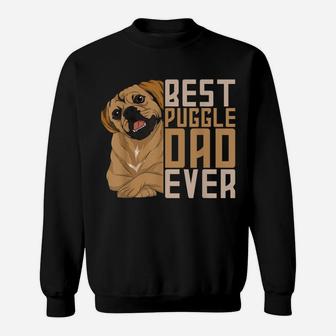 Best Puggle Dad Ever Cute Animal Dog Owner Puggle Sweatshirt | Crazezy