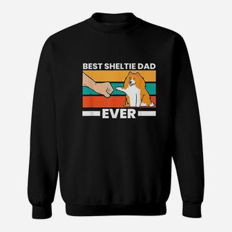 Best Sheltie Dad Ever Sheepdog Papa Sweatshirt | Crazezy UK