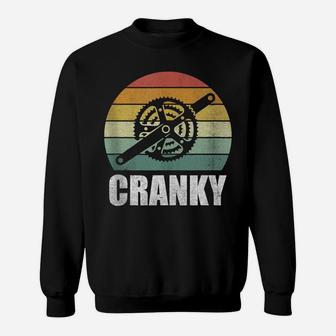 Bicycle Cranky Funny For Cycling Lovers Cranky Vintage Retro Sweatshirt | Crazezy