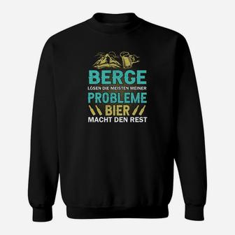Bier Macht Den Rest Mountain Sweatshirt - Seseable