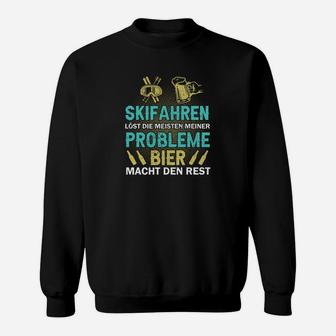 Bier Macht Den Rest Skiing Sweatshirt - Seseable