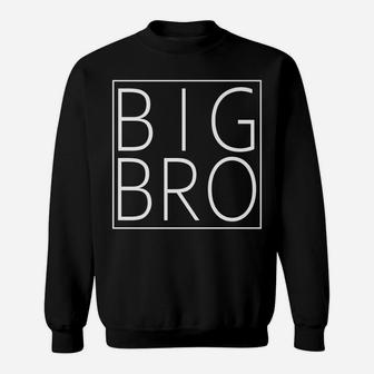 Big Bro Minimal Square Family Matching Tee Modern Boxed Bro Sweatshirt | Crazezy