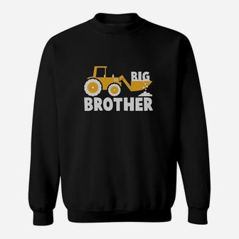 Big Brother Tractor Loving Boy Sweatshirt | Crazezy CA
