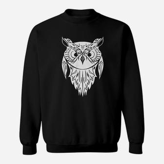 Big Eye Owl Sweatshirt | Crazezy
