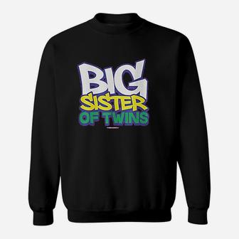 Big Girls' Big Sister Of Twins Sweatshirt | Crazezy AU
