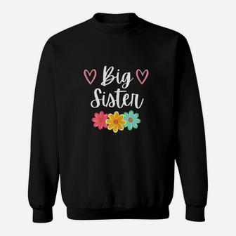 Big Sister A Floral Sweatshirt | Crazezy