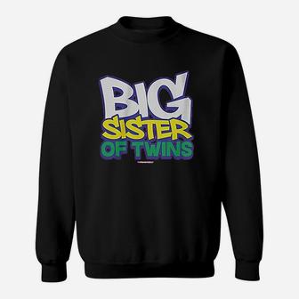 Big Sister Of Twins Sweatshirt | Crazezy