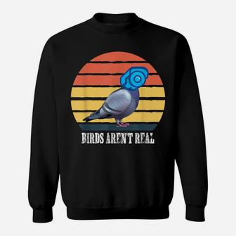 Birds Are Not Real Retro Funny Bird Watching Spies Sweatshirt | Crazezy