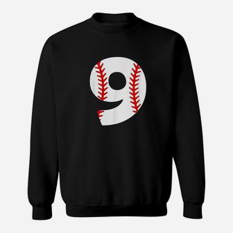 Birthday 9Th Baseball Sweatshirt | Crazezy CA
