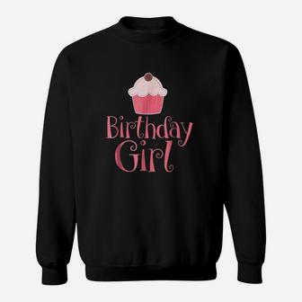 Birthday Cute Pink Cupcake Sweatshirt | Crazezy