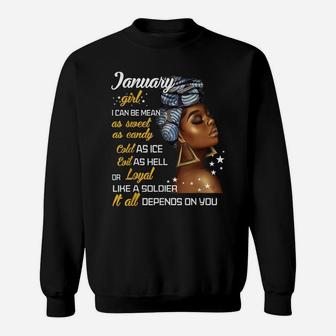Birthday Gift January Girl Capricorn Aquarius Zodiac Women Sweatshirt | Crazezy UK