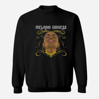 Black Girl Magic Melanin Goddess Gift Sweatshirt - Thegiftio UK
