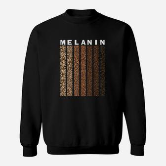 Black Pride Melanin Afro American Leopard Plaid Women Men Sweatshirt | Crazezy