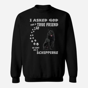 Black Sheepdog Dog Quote Mom Dad Costume, Cute Schipperke Sweatshirt | Crazezy AU