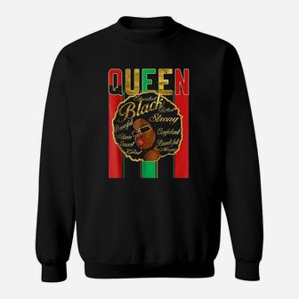 Black Woman Afro Word Art Natural Hair Sweatshirt | Crazezy AU