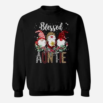 Blessed Auntie Three Gnomes Ugly Xmas Costume Sweatshirt - Monsterry CA