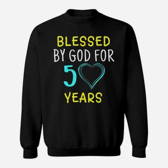 Blessed By God For 50 Years 50Th Birthday Gift Sweatshirt | Crazezy