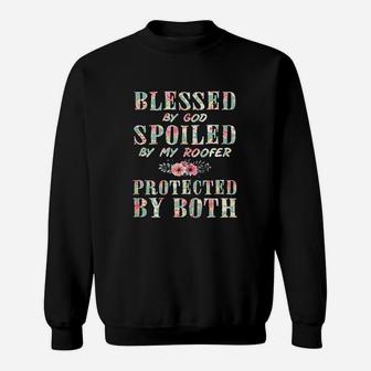 Blessed By God Spoiled By My Roofer Wife Women Gift Sweatshirt | Crazezy