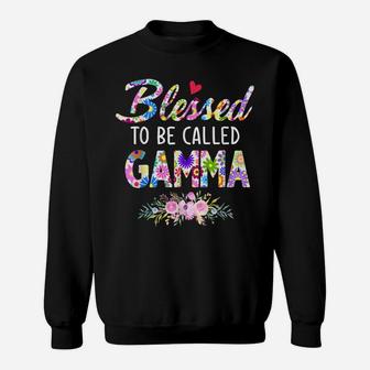 Blessed To Be Called Gamma Flower Style Sweatshirt | Crazezy