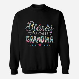 Blessed To Be Called Grandma Flower Sweatshirt | Crazezy CA
