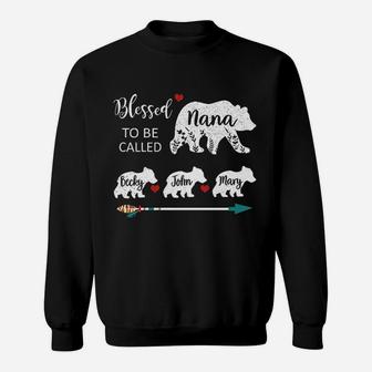 Blessed To Be Called Nana Bear Sweatshirt | Crazezy