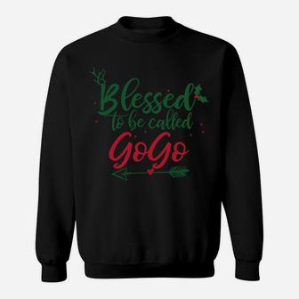 Blessings To Be Called Gogo Christmas - Grandma Gift Sweatshirt | Crazezy