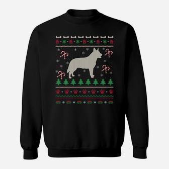 Blue Heeler Xmas Gift Ugly Blue Heeler Christmas Sweatshirt Sweatshirt | Crazezy UK