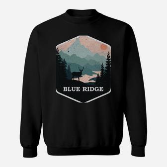 Blue Ridge Georgia Ga Vintage Mountains Hiking Souvenir Sweatshirt Sweatshirt | Crazezy CA