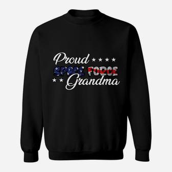 Bold Flag Proud Space Force Grandma Sweatshirt | Crazezy