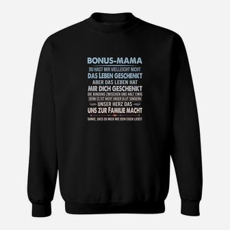 Bonus-Mama Sweatshirt mit Liebevolle Nachricht für Stiefmütter - Seseable