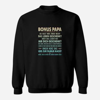 Bonus Papa Dankbarkeits-Sweatshirt, Herzliche Botschaft Tee - Seseable