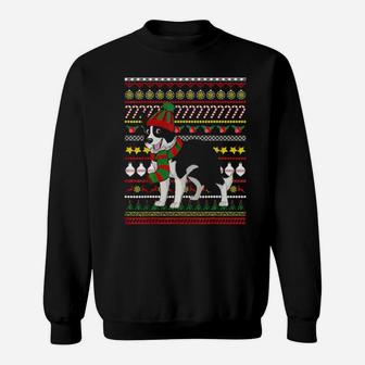 Border Collie Santa Claus Ugly Sweater Dog Gift Sweatshirt - Monsterry DE