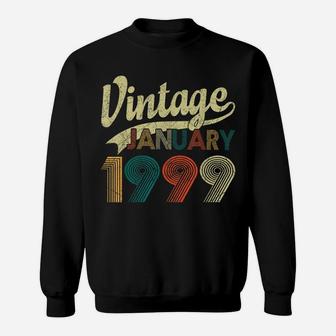 Born January 1999 Shirt Vintage 21St Birthday 21 Years Old Sweatshirt | Crazezy UK