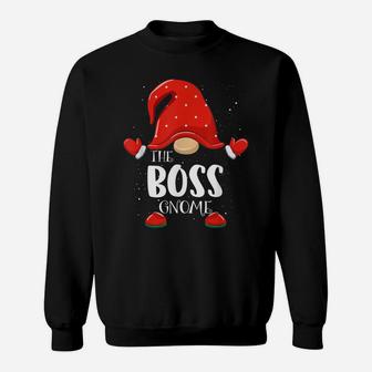 Boss Gnome Matching Family Group Christmas Pajama Sweatshirt | Crazezy AU