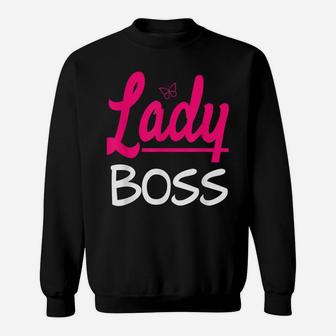 Boss Supervisor Leader Manager Lady Friend Butterfly Girl Sweatshirt | Crazezy