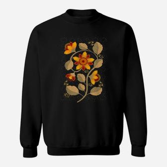 Botanical Vintage Spring Flower Tee For Gardener Mom - Retro Sweatshirt | Crazezy AU