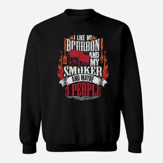 Bourbon Bbq For A Whiskey Loving Grill Chef Sweatshirt - Monsterry