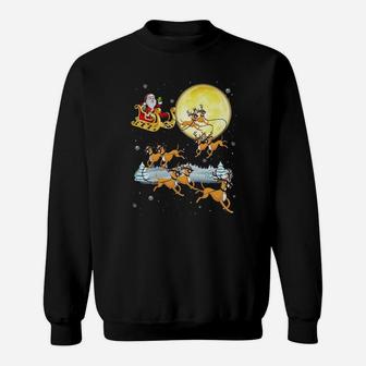 Boxer Lover Santa Rider Sweatshirt - Monsterry DE