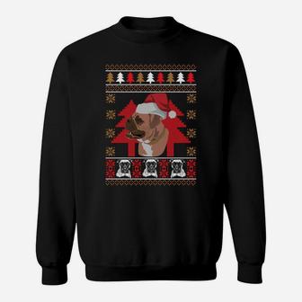 Boxer Ugly Christmas Funny Holiday Dog Lover Xmas Gift Sweatshirt Sweatshirt | Crazezy DE