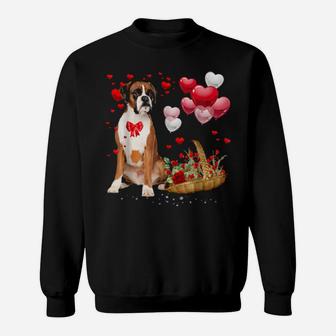 Boxer Valentines Day Funny Dog Valentine Gift Sweatshirt - Monsterry DE