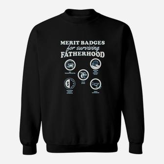 Boy Scouts Of America Merit Badges For Fatherhood Sweatshirt | Crazezy AU