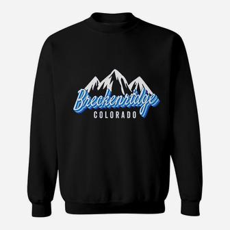 Breckenridge Colorado Mountain Winter Breck Co Mountains Sweatshirt - Thegiftio UK