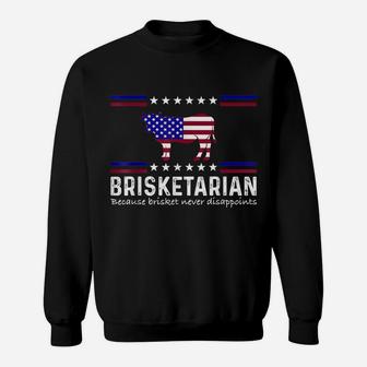 Brisketarian Bbq Cow Butcher Beef Smoker Griller Chef Cook Sweatshirt | Crazezy AU