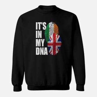 British And Irish Mix Dna Flag Heritage Sweatshirt - Monsterry DE