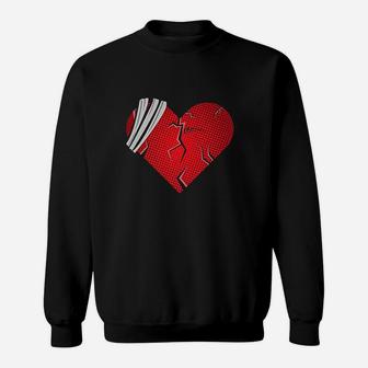 Broken Heart Love Sad Heartbroken Break Up Valentine Day Sweatshirt | Crazezy