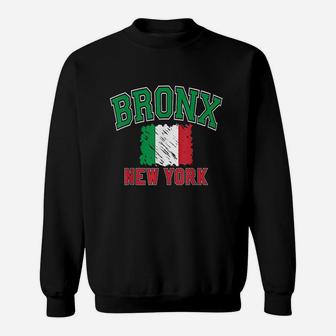 Bronx New York Style Italy Flag Sweatshirt | Crazezy
