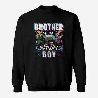 Brother Of The Birthday Boy Matching Video Game Sweatshirt | Crazezy CA